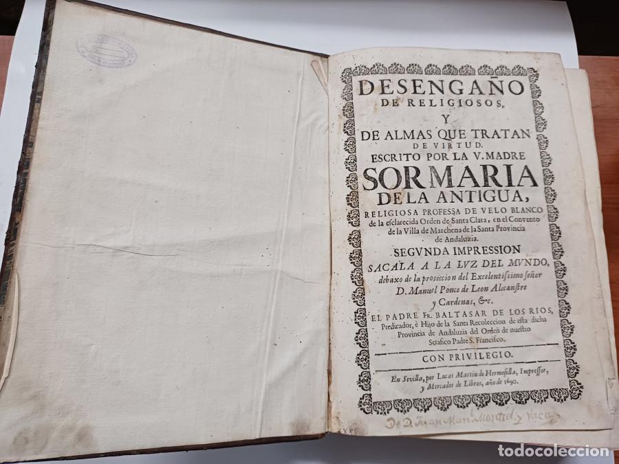 Libri di seconda mano: Desenga&ntilde;o de Religiosos y de almas que tratan de virtud escrito po la V.M.....religiosa de la Orden