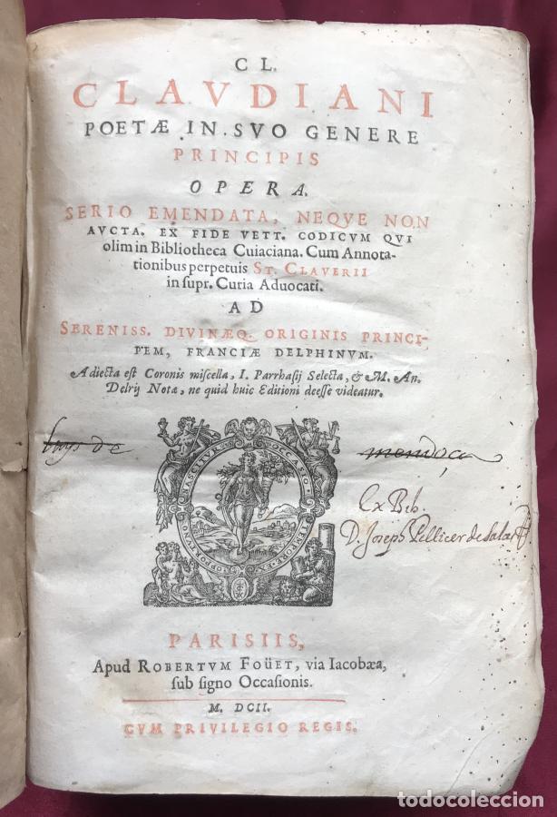 Libri di seconda mano: Cl. Claudiani poetae in suo genere principis Opera. - Claudiano