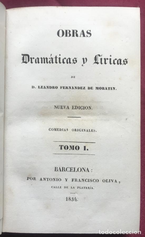 Libros: Obras dramaticas y liricas, 4 tomos - Fernandez de Morat&iacute;n, Leandro - Foto 4
