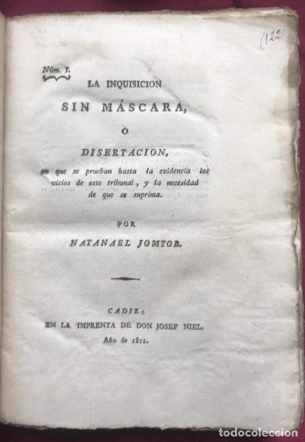 Libros: La Inquisici&oacute;n sin m&aacute;scara o disertaci&oacute;n en que se prueban hasta la evidencia los vicios de este tri