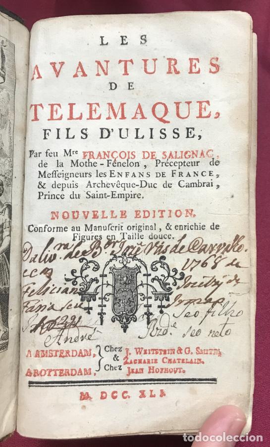 Libros: Les avantures de Telemaque, fils d&acute;Ulisse. Nouvelle edition - Fenelon