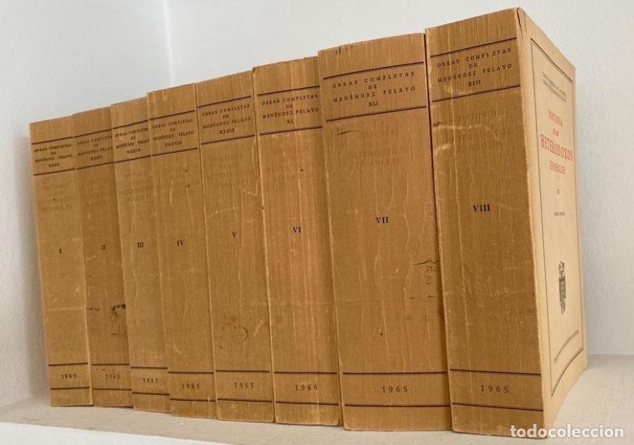 Libros: HISTORIA DE LOS HETERODOXOS ESPA&Ntilde;OLES, 8 tomos - Men&eacute;ndez Pelayo, Marcelina