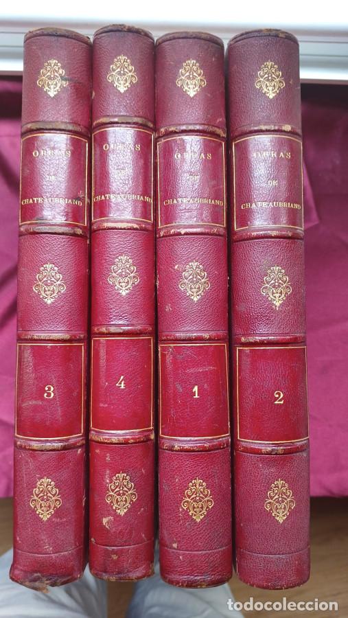 Libri di seconda mano: Obras de Chateaubriand, 4 tomos con 16 obras. Tomo I : Los m&aacute;rtires o el triunfo de la religi&oacute;n cris