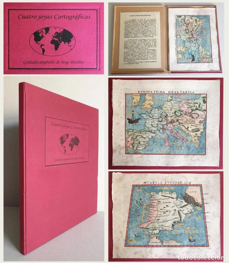 Libros: (Mapas) Cuatro joyas Cartogr&aacute;ficas basadas en la geograf&iacute;a de Ptolomeo : Espa&ntilde;a en dos versiones, Eu