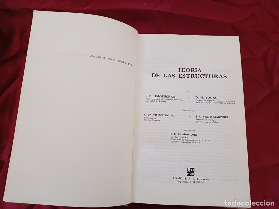 Libros: Teoria de las estructuras - Timoshenko, S.P. y otros - Foto 3