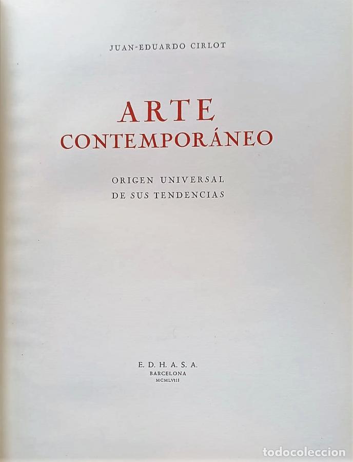 B&uuml;cher: Arte contempor&aacute;neo. Origen universal de sus tendencias - Cirlot, Juan-Eduardo
