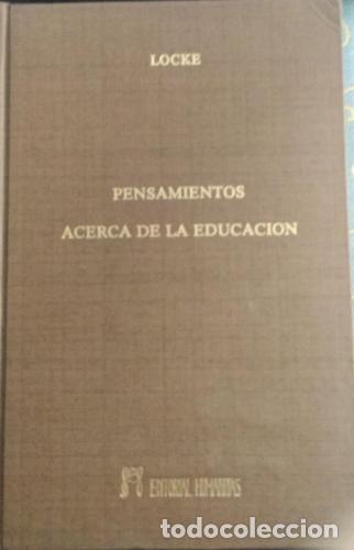 Libros: Pensamientos acerca de la educaci&oacute;n - Locke