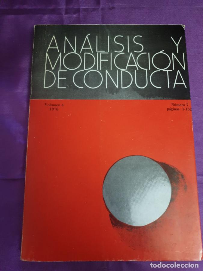 B&uuml;cher: ANALISIS Y MODIFICACION DE CONDUCTA. VOLUMEN 4 NUMERO 7 - VVAA