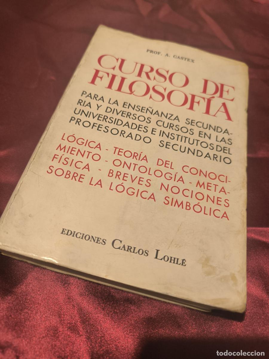 Livros em segunda m&atilde;o: CURSO DE FILOSOF&Iacute;A - PROF. A. CASTEX