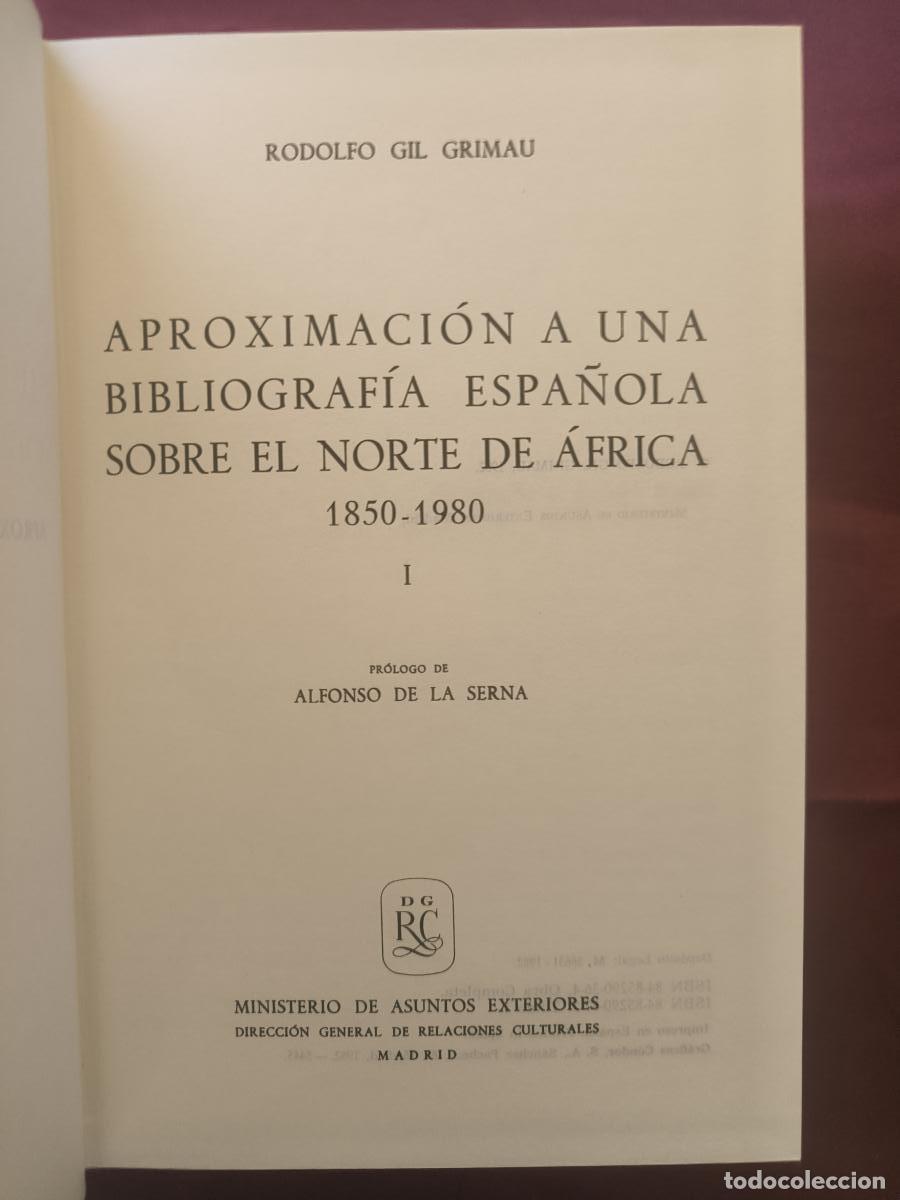 books: Aproximaci&oacute;n a una bibliograf&iacute;a espa&ntilde;ola sobre el Norte de &Aacute;frica (1850-1980) - Rodolfo Gil Grimau