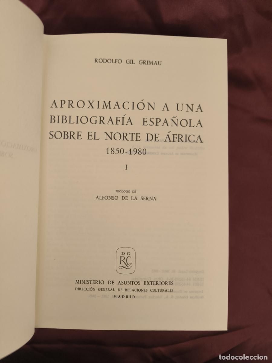 books: Aproximaci&oacute;n a una bibliograf&iacute;a espa&ntilde;ola sobre el Norte de &Aacute;frica (1850-1980) - Rodolfo Gil Grimau