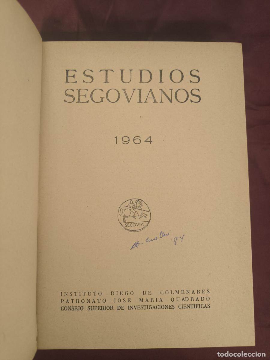 books: Estudios Segovianos. Tomo XVI (N&uacute;meros 46, 47). - VV.AA