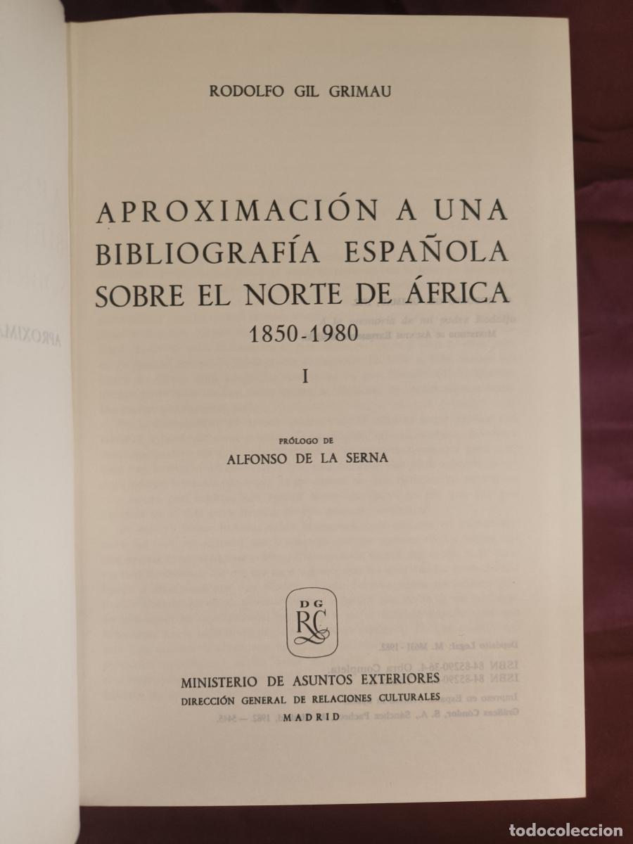 books: Aproximaci&oacute;n a una bibliograf&iacute;a espa&ntilde;ola sobre el Norte de &Aacute;frica (1850-1980) - Rodolfo Gil Grimau