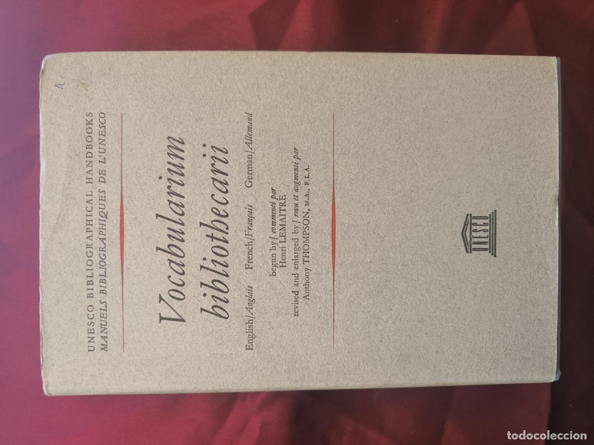 B&uuml;cher: Vocabularium Bibliothecarii -