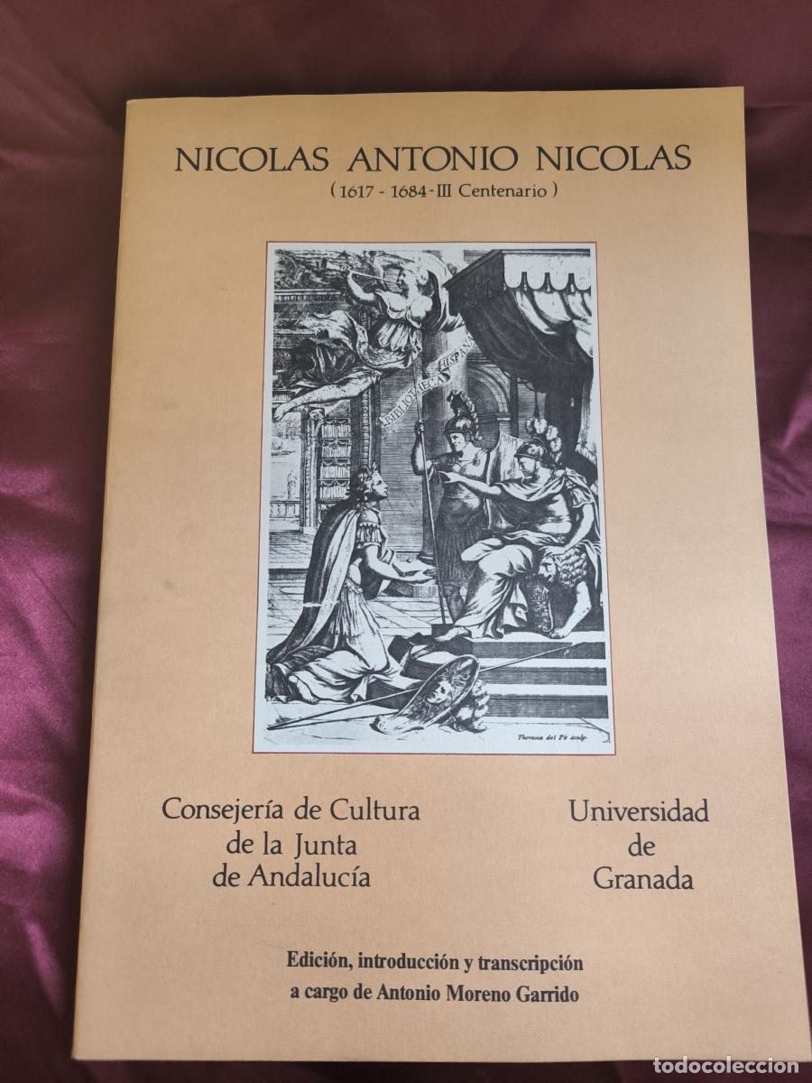 books: Nicol&aacute;s Antonio Nicol&aacute;s (1617 - 1684 - IIi centenario) - Antonio Moreno Garrido