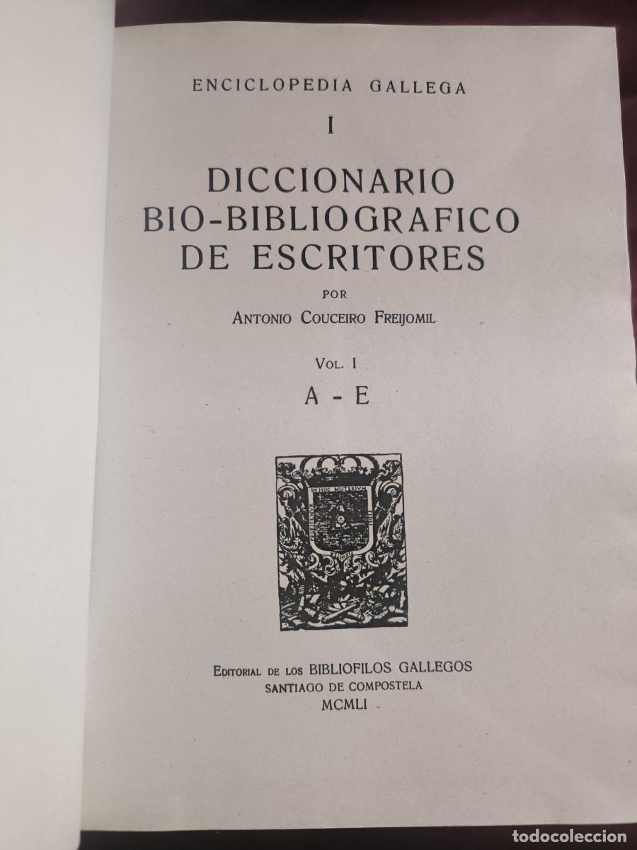 Libri di seconda mano: Diccionario bio-bibliogr&aacute;fico de escritores. 3 tomos - Antonio Couceiro Freijomil