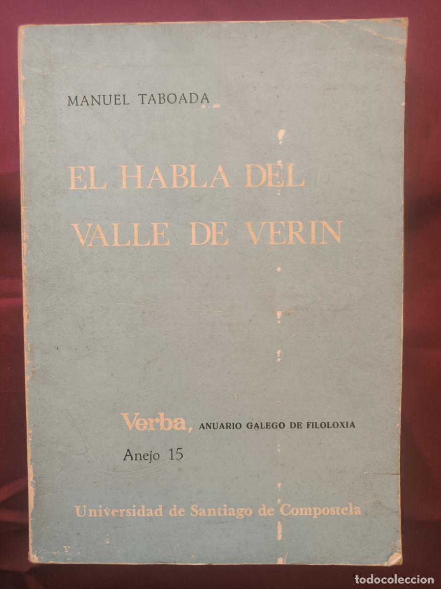 B&uuml;cher: El habla del valle de Ver&iacute;n. - Manuel Taboada Cid