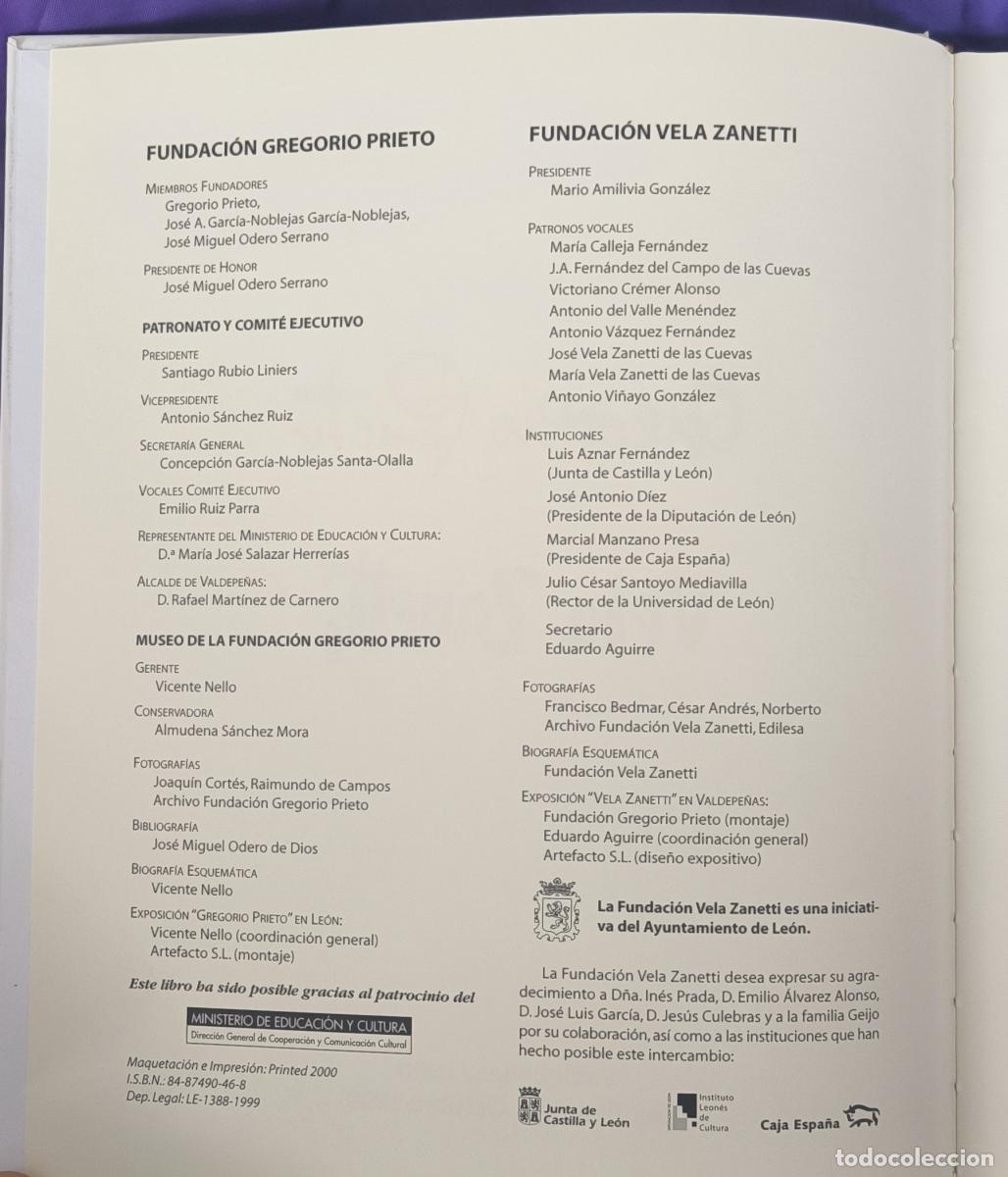 Libros: Gregorio Prieto, Vela Zanetti - Varios - Foto 4