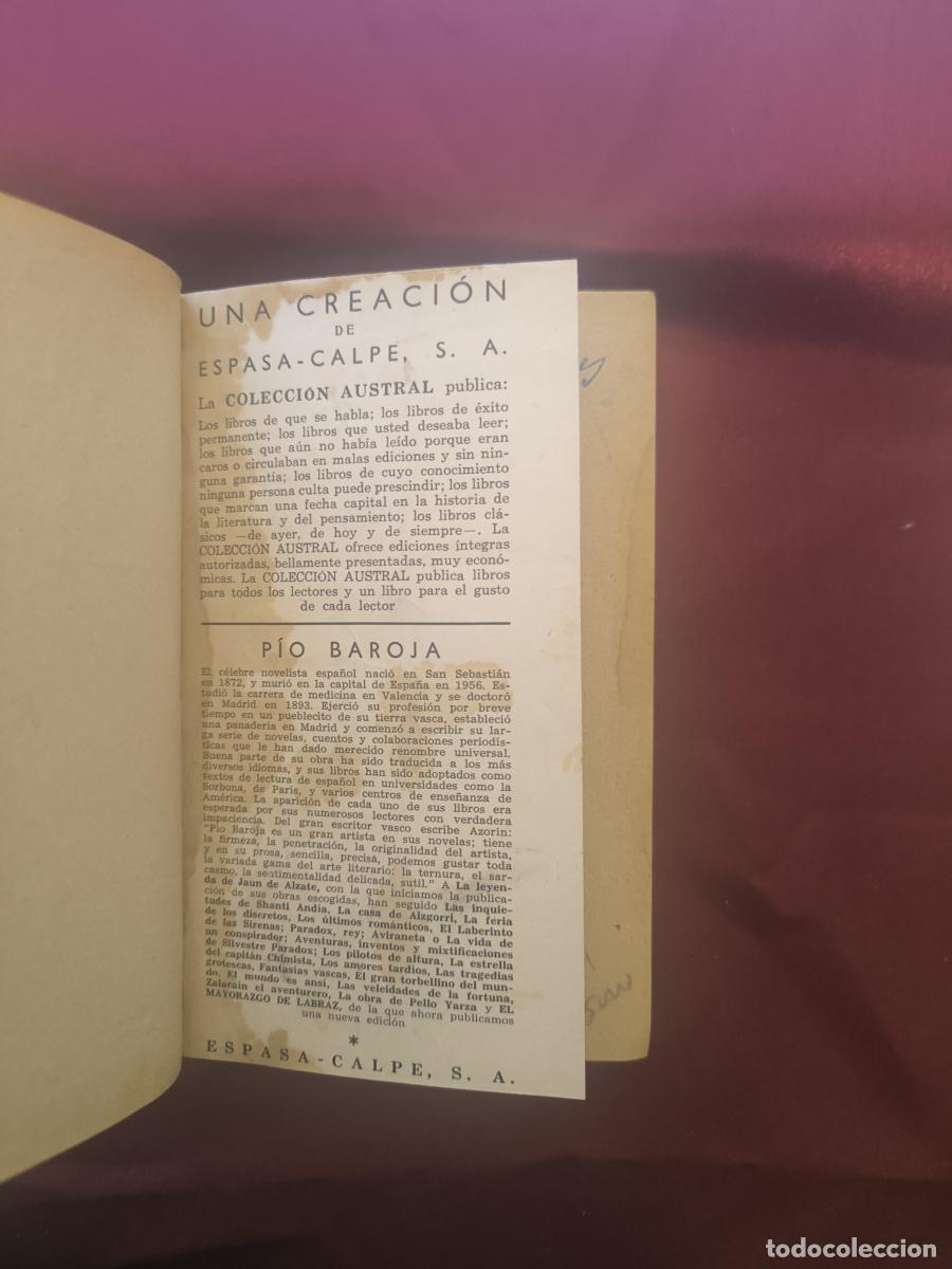 Libros: El mayorazgo de Labraz. - P&iacute;o Baroja - Foto 4