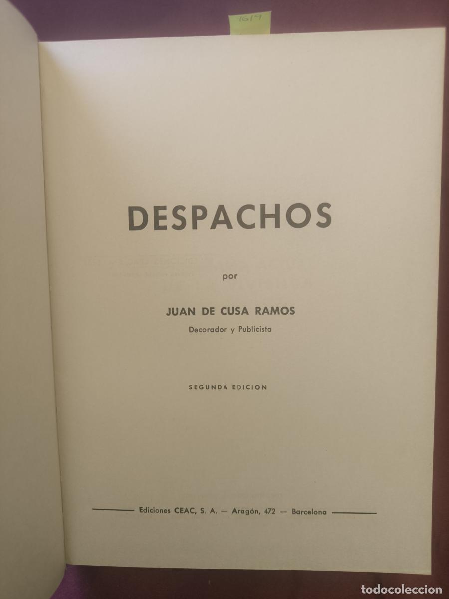 Libros: Despachos - Juan de Cusa Ramos - Foto 3