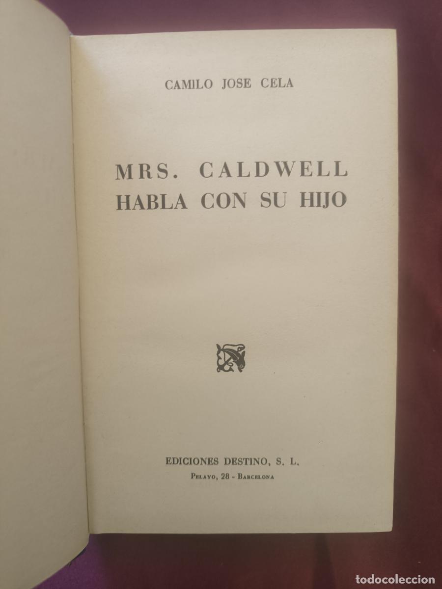 books: Mrs. Caldwell habla con su hijo - Camilo Jos&eacute; Cela