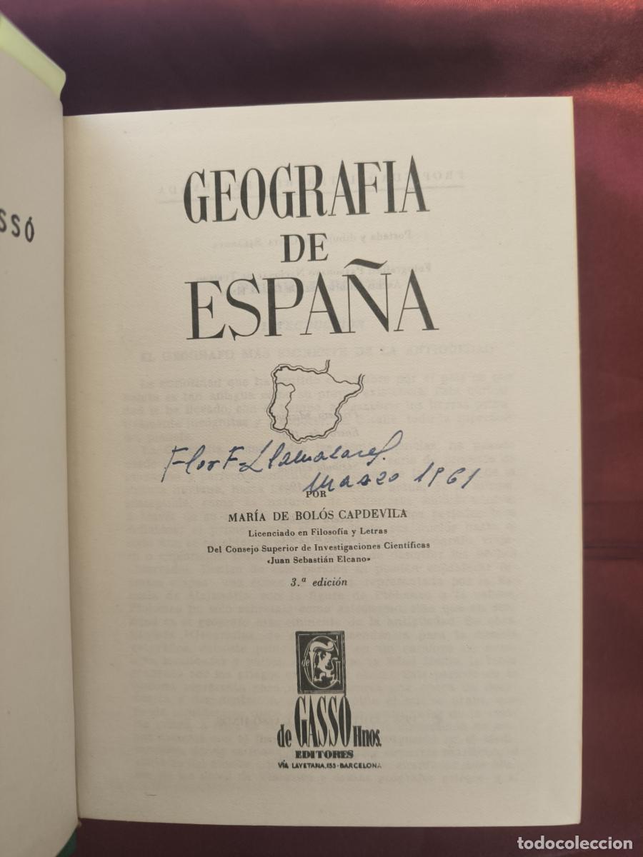 books: Geograf&iacute;a de Espa&ntilde;a - Mar&iacute;a de Bol&oacute;s y Capdevila