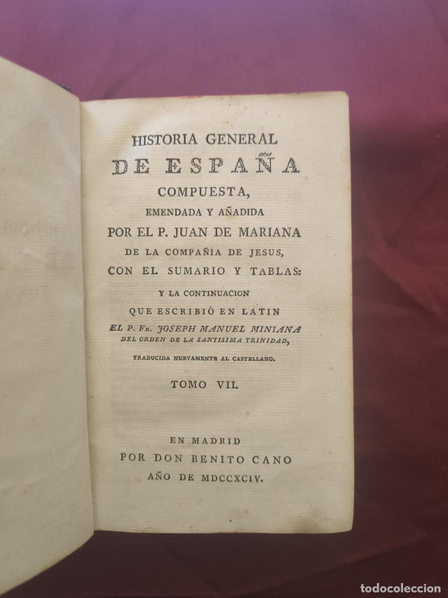 Libri di seconda mano: Historia General de Espa&ntilde;a. tomo VII - Padre Juan de Mariana