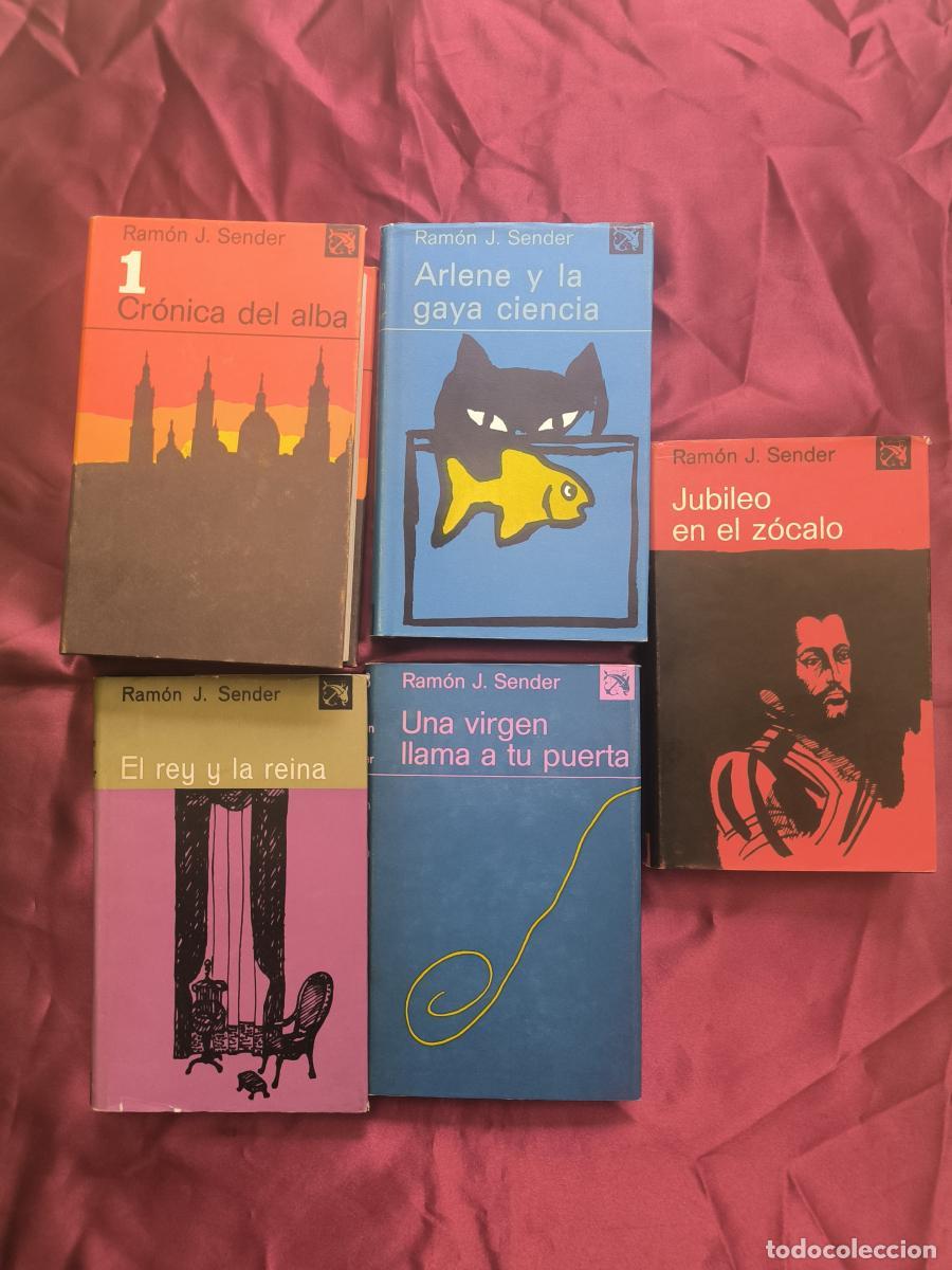 Libros: Ram&oacute;n J. Sender (5 tomos) El rey y la reina - Jubileo en el Z&oacute;calo - Una virgen llama a tu puerta -