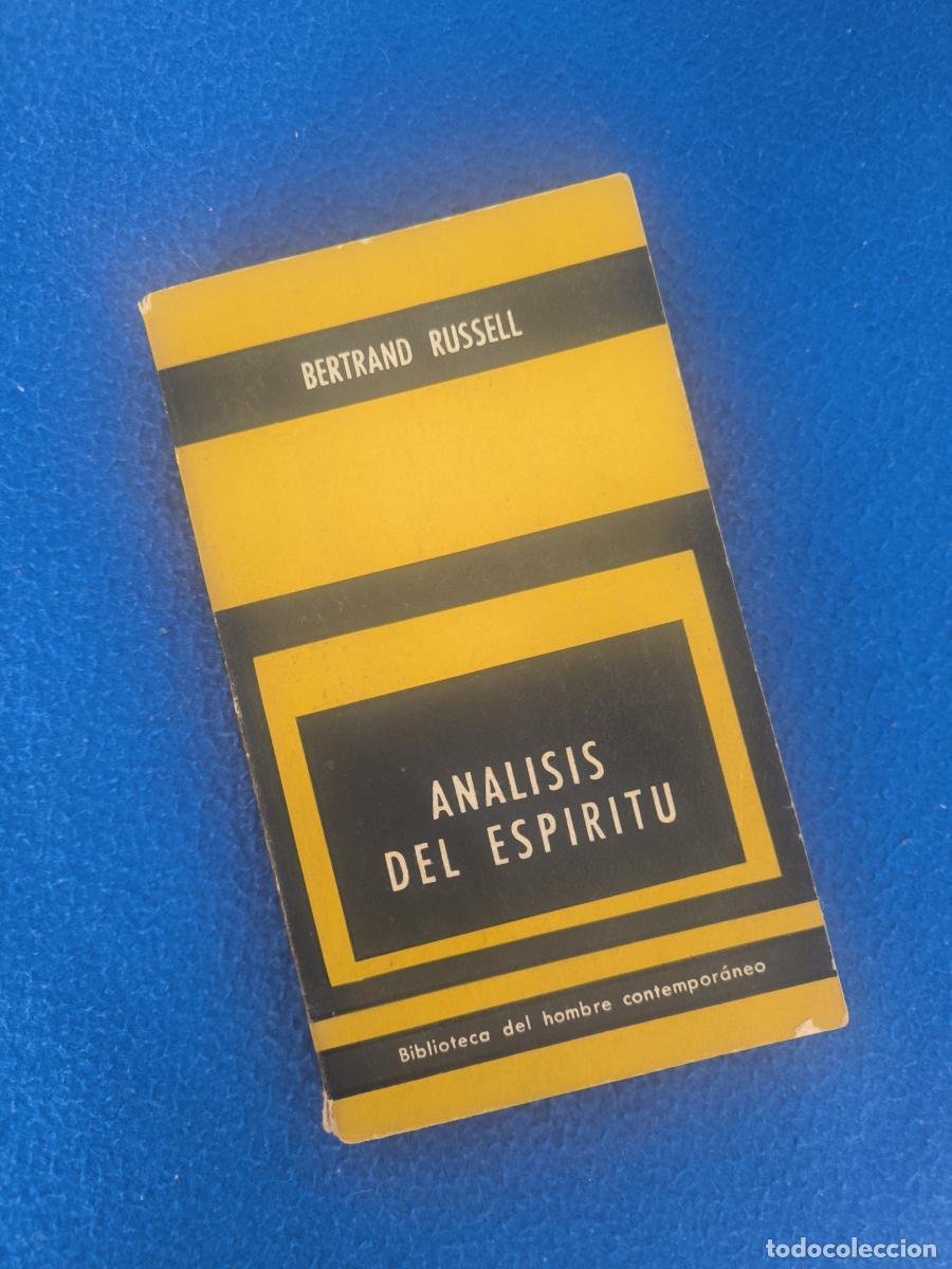 Libros: An&aacute;lisis del esp&iacute;ritu - Bertrand Russell.