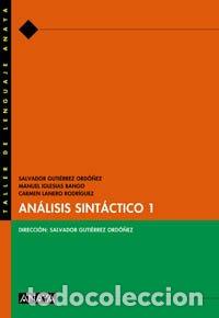 Libri di seconda mano: An&aacute;lisis sint&aacute;ctico - Guti&eacute;rrez Ord&oacute;&ntilde;ez, Salvador; Iglesias Bango, Manuel; Lanero Rodr&iacute;guez, Carmen