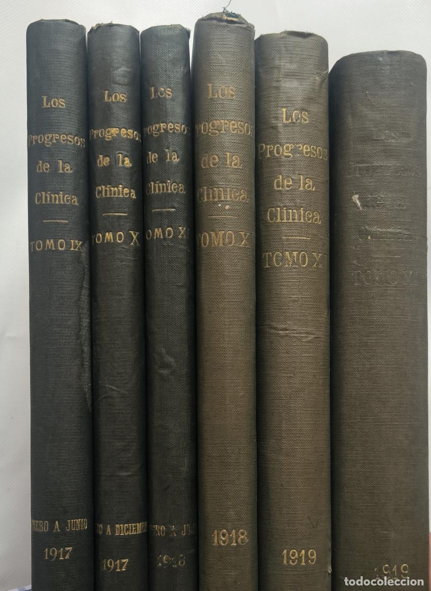 Libros: Los Progresos de la Cl&iacute;nica (6 tomos, a&ntilde;os 1917-1919) - AAVV - Foto 3