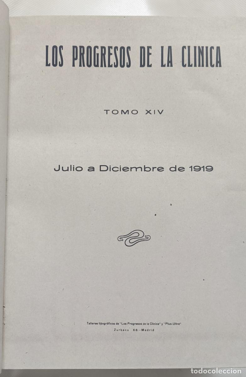 Libros: Los Progresos de la Cl&iacute;nica (6 tomos, a&ntilde;os 1917-1919) - AAVV - Foto 5