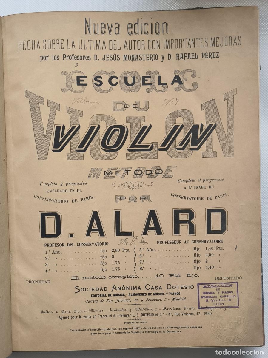 B&uuml;cher: Escuela de viol&iacute;n: m&eacute;todo por D. Alard - Jean-Delphin Alard