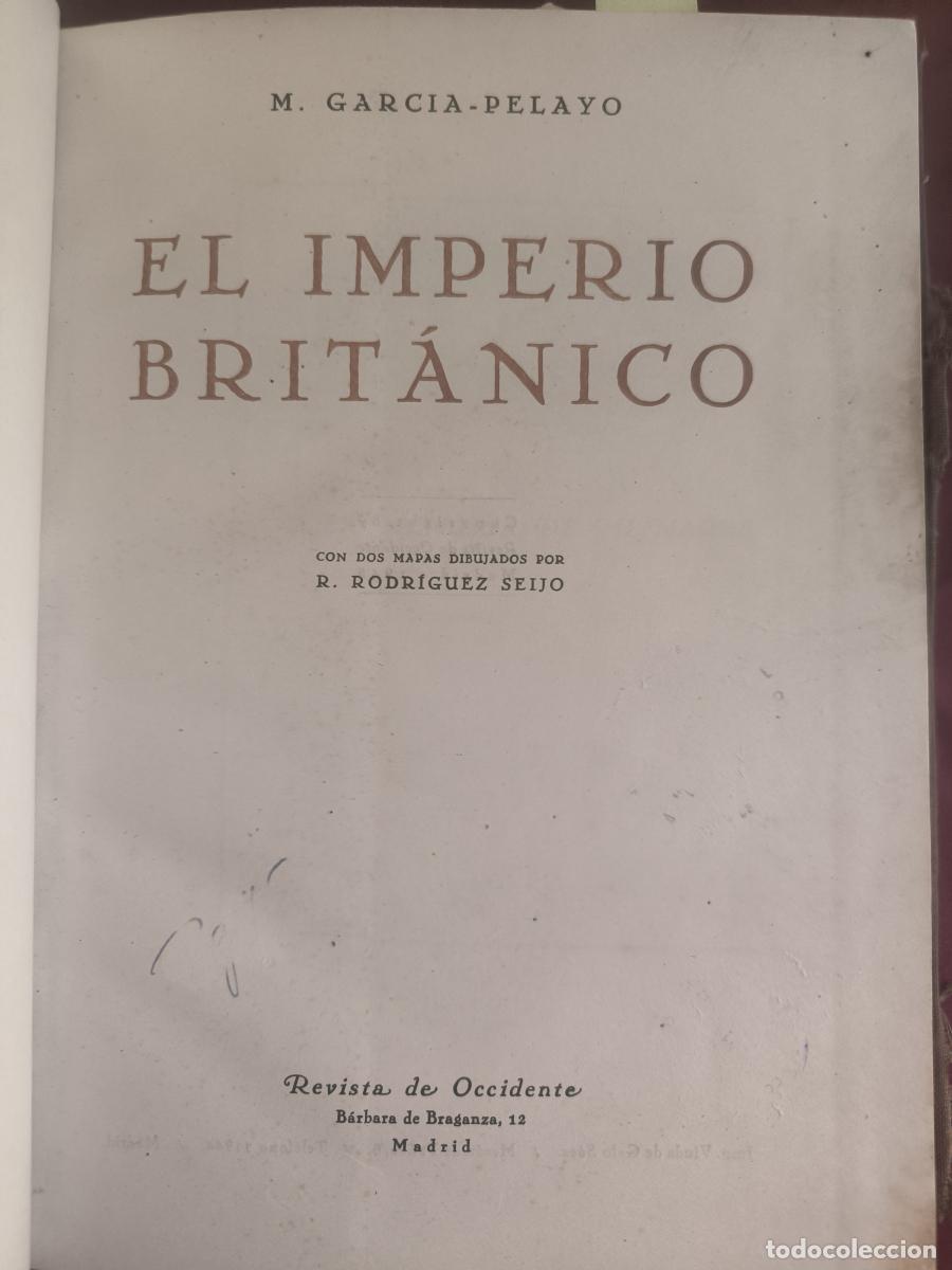 Livros em segunda m&atilde;o: El Imperio Brit&aacute;nico. - Manuel Garc&iacute;a-Pelayo.