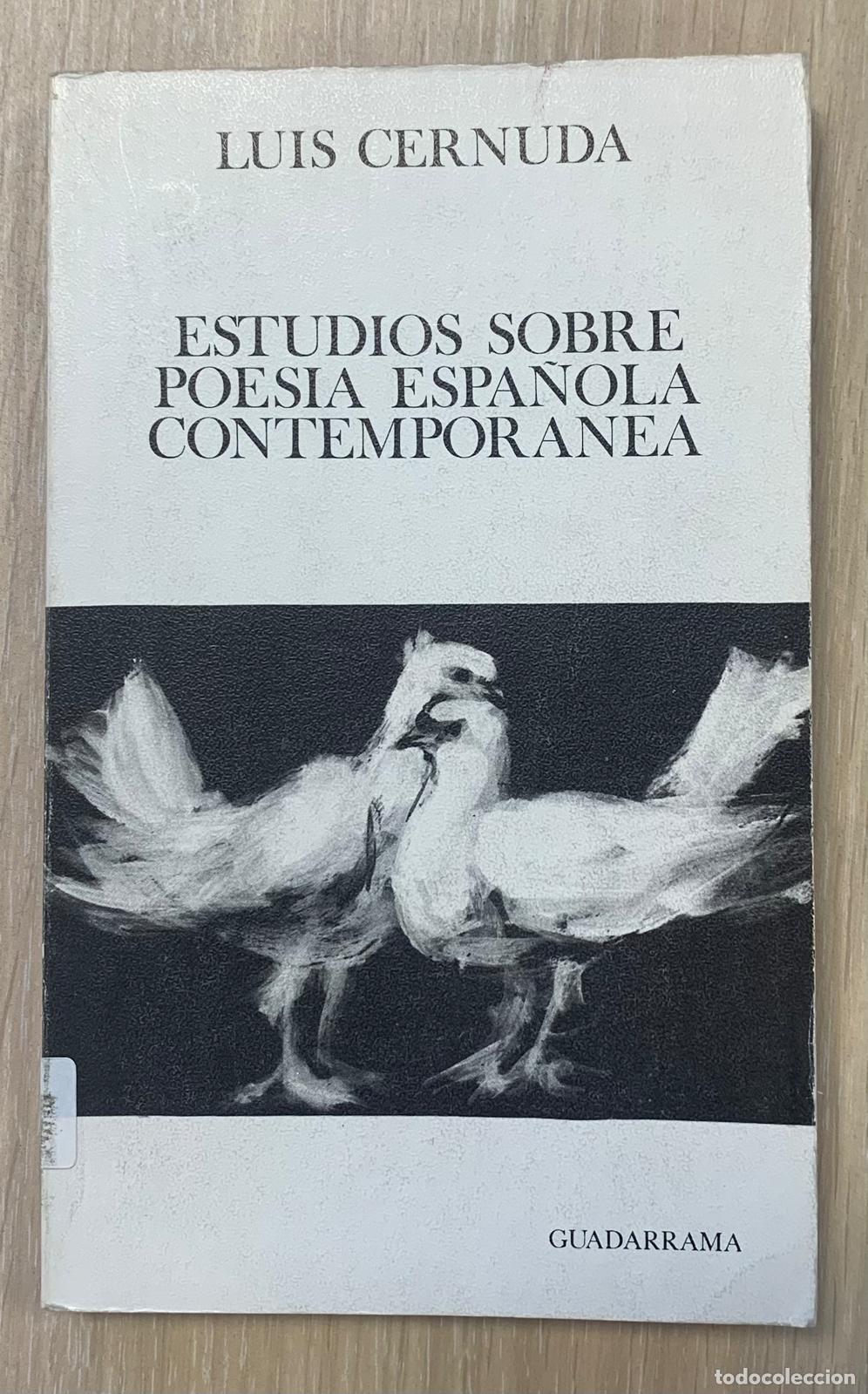 B&uuml;cher: ESTUDIOS SOBRE POES&Iacute;A ESPA&Ntilde;OLA CONTEMPOR&Aacute;NEA - Luis Cernuda
