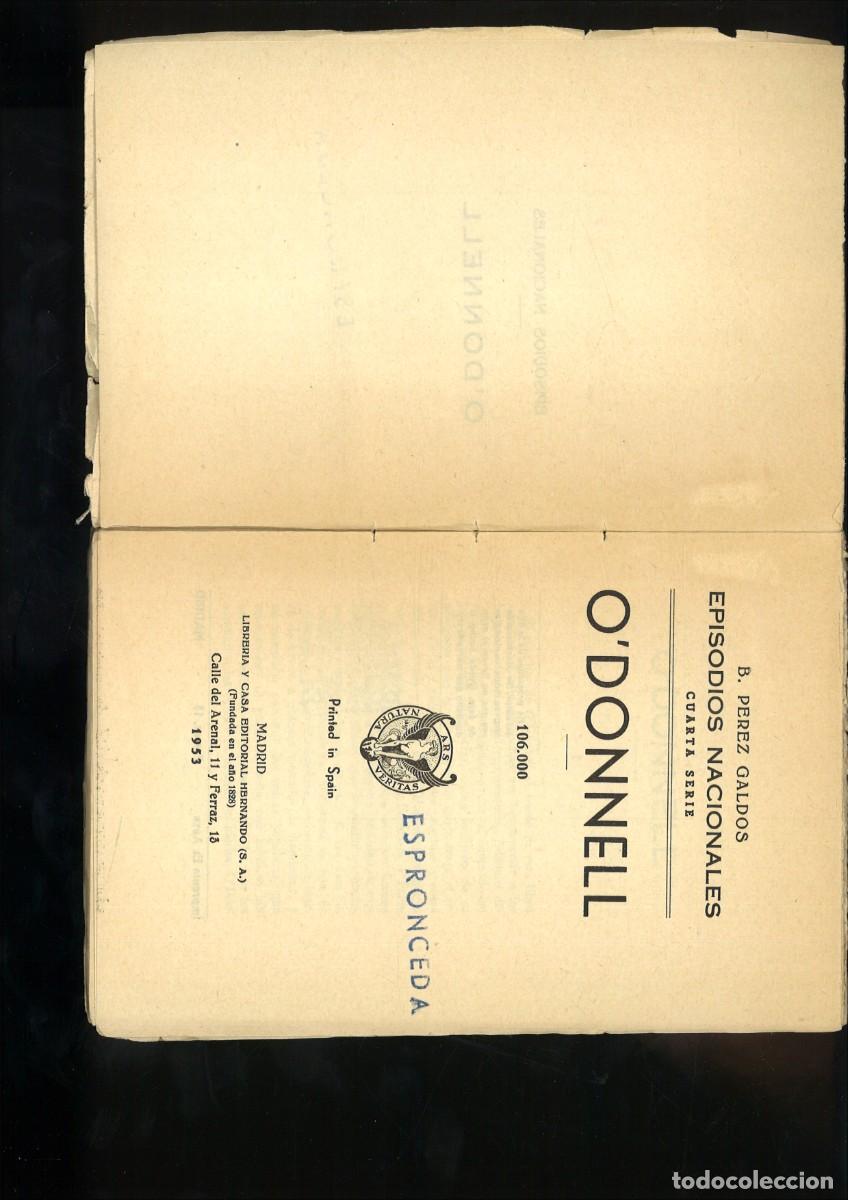Libros: ODONNELL. EISODIOS NACIONALES. Benito P&eacute;rez Gald&oacute;s - Foto 2