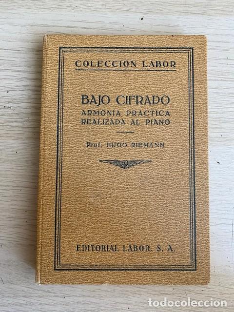 Livres: BAJO CIFRADO, ARMONIA PRACTICA REALIZADA EL PIANO - HUGO RIEMANN