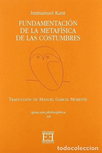 Livres: Fundamentaci&oacute;n de la metaf&iacute;sica de las costumbres- 9788474906943