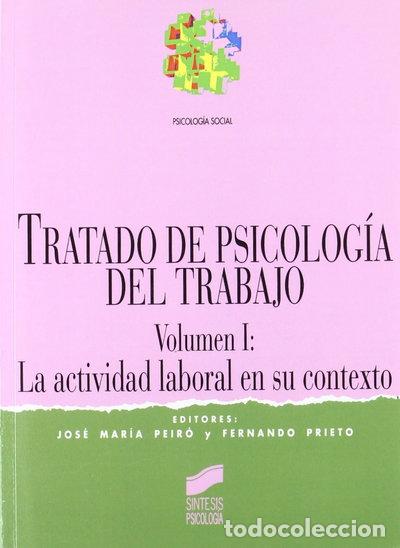 books: Tratado de psicolog&iacute;a del trabajo I- 9788477383932