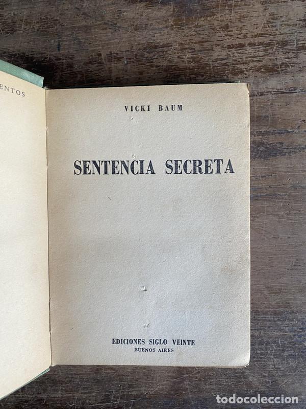 Libros: Sentencia Secreta - Baum Vicki - Foto 1