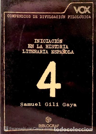 Libros: Iniciaci&oacute;n en la Historia Literaria Espa&ntilde;ola- 9788471532626