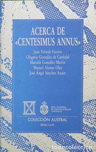Libros: Acerca de &rdquo;Centesimus Annus&rdquo;- 9788423972456