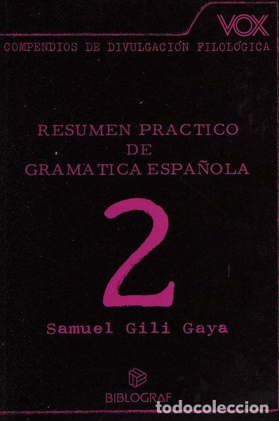 Libros: Resumen pr&aacute;ctico de gram&aacute;tica espa&ntilde;ola- 9788471532565
