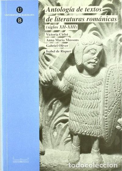 Libros: Antolog&iacute;a de textos de literaturas rom&aacute;nicas- 9788447505319