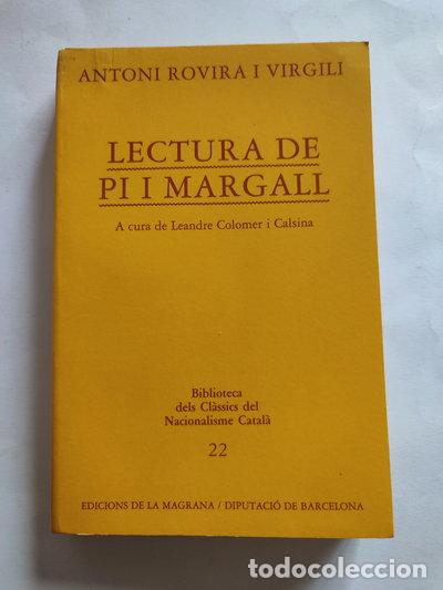 Libros: Lectura de Pi i Margall- 9788474104738