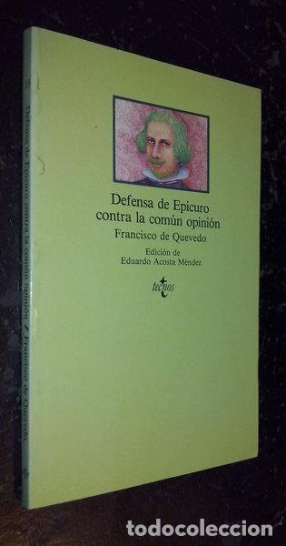 books: Defensa de Epicuro contra la com&uacute;n opini&oacute;n- 9788430912575