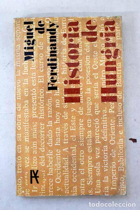 books: Historia de Hungria: Ferdinandy, Miguel de.- Ferdinandy, Miguel de