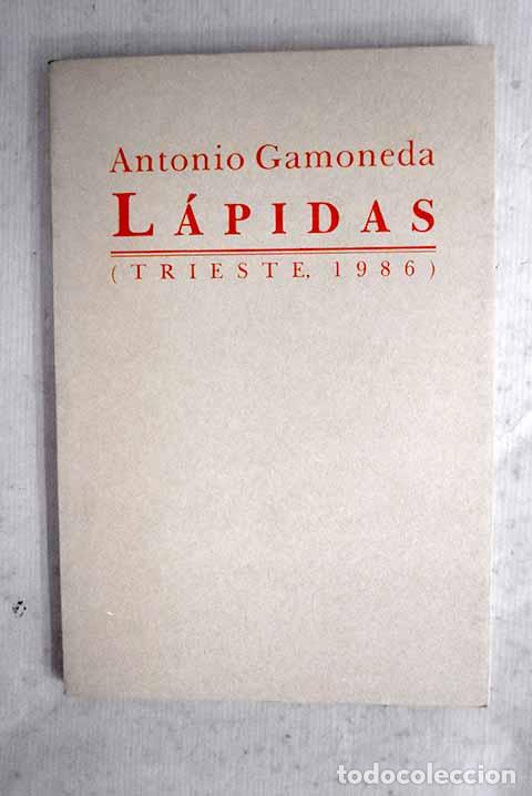 Libros: L&aacute;pidas: Gamoneda, Antonio.- Gamoneda, Antonio