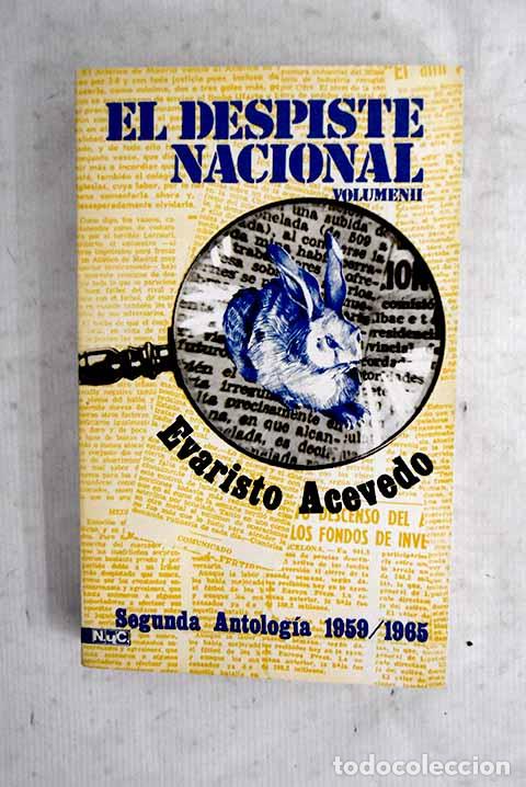 Libros: El despiste nacional, tomo II.- Acevedo, Evaristo
