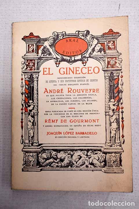 Libri di seconda mano: El gineceo: imponderable colecci&oacute;n de setenta y seis portentosos estudios de desnudo